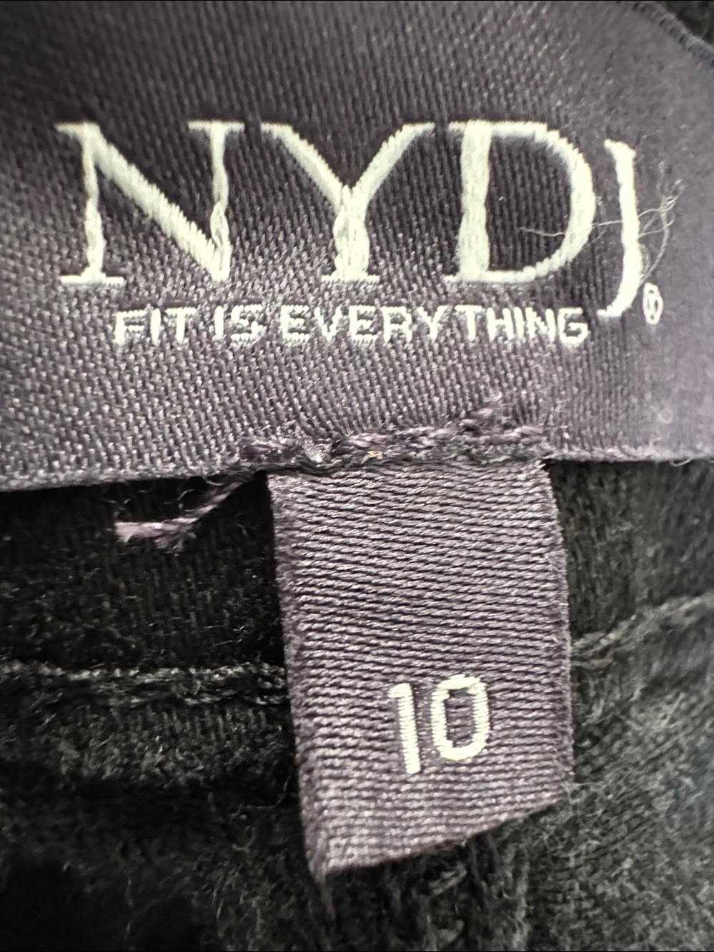 NYDJ Marilyn straight black size 10 - Picture 8 of 10